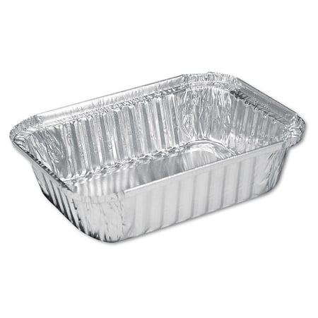 Hfa Aluminum Oblong Pan, 1.5-lb Capacity, 5.13 x 7.06 x 1.69, Silver, 500PK 2060-30-500